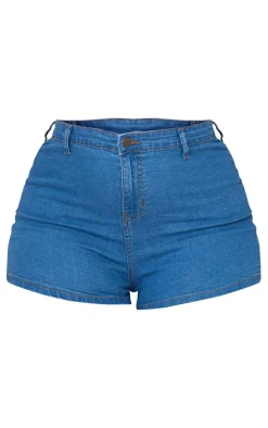 Plus Mid Wash Disco Fit Short