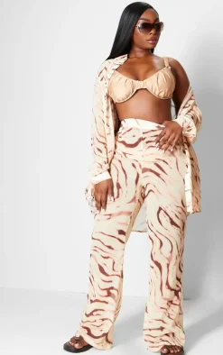 Plus Multi Print Beach Flares