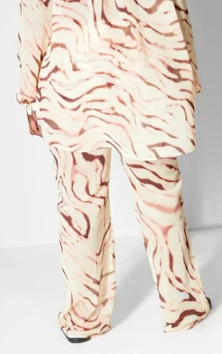 Plus Multi Print Beach Flares