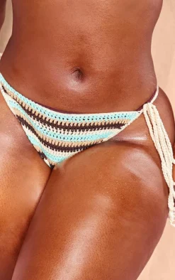 Plus Multi Tie Side Crochet Bikini Bottoms
