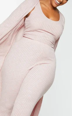 Plus Oatmeal Knitted 3 Piece Legging Set