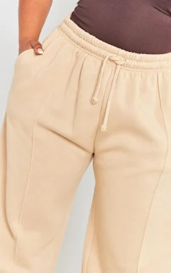 Plus Pebble Pintuck Drawstring Straight Leg Sweatpants