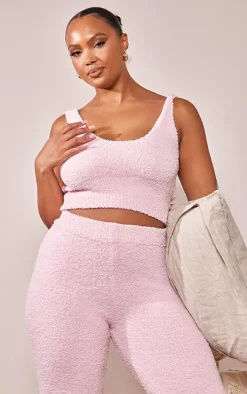 Plus Pink Cosy Longline Bralette