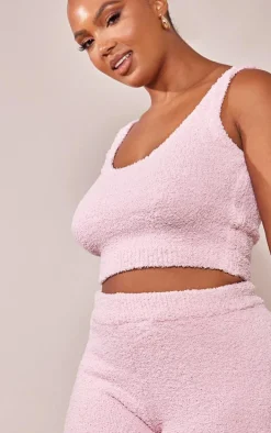 Plus Pink Cosy Longline Bralette