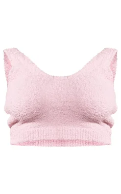 Plus Pink Cosy Longline Bralette