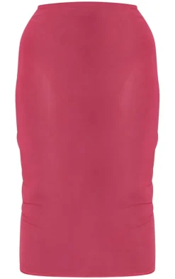 Plus Pink Mesh Beach Midi Skirt