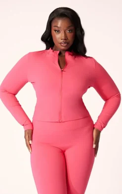 Plus Raspberry Basic Sculpt Jacket
