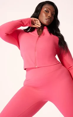 Plus Raspberry Basic Sculpt Jacket