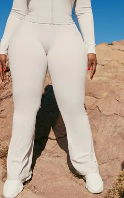 Plus Slate Grey Sculpt High Waist Flare Yoga Pants