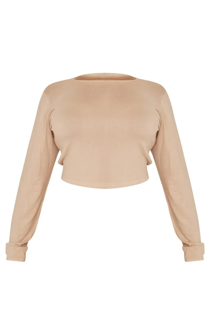Plus Stone Soft Touch Long Sleeve Top