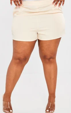 Plus Stone Tailored Shorts
