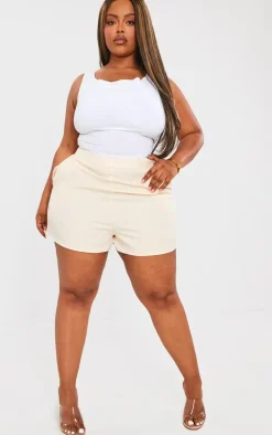 Plus Stone Tailored Shorts