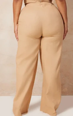 Plus Stone Wide Leg Pants