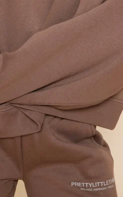 Premium Coffee Printed Straight Leg Sweatpants