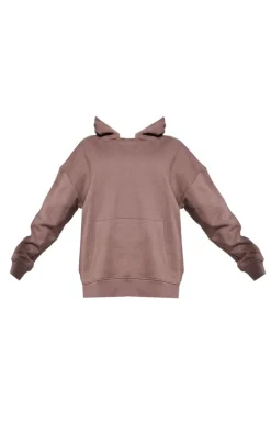 Premium Coffee Sports Academy Puff Print Oversized Hoodie