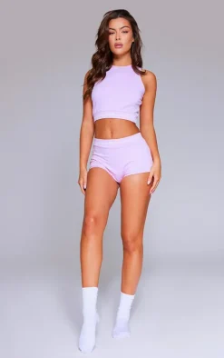 PRETTYLITTLETHING Baby Pink Tape High Waist Briefs