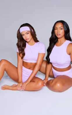 PRETTYLITTLETHING Baby Pink Tape Short Sleeve PJ Top