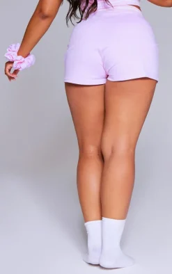 PRETTYLITTLETHING Baby Pink Tape PJ Shorts