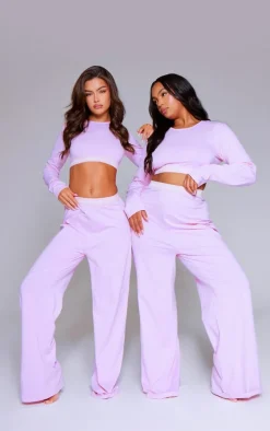 PRETTYLITTLETHING Baby Pink Tape Detail PJ Pants