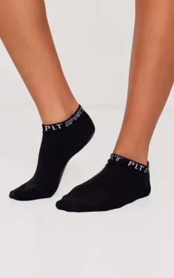 PRETTYLITTLETHING Black 3 Pack Sport Ankle Socks