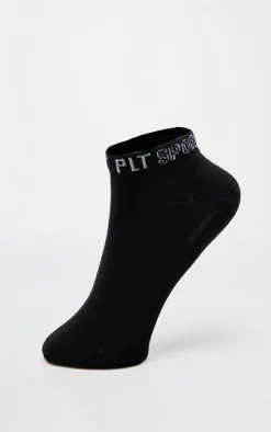 PRETTYLITTLETHING Black 3 Pack Sport Ankle Socks