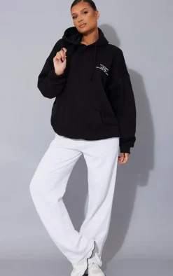 PRETTYLITTLETHING Black 2012 Print Hoodie