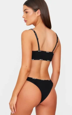 PRETTYLITTLETHING Black Jersey Bralette