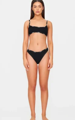 PRETTYLITTLETHING Black Jersey Bralette