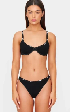 PRETTYLITTLETHING Black Underwired Jersey Bra