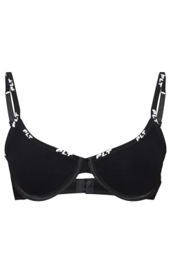PRETTYLITTLETHING Black Underwired Jersey Bra