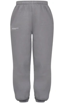 PRETTYLITTLETHING Charcoal Logo Print Long Sleeve Bodysuit