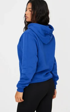 PRETTYLITTLETHING Cobalt Oversized Sweat Basic Hoodie