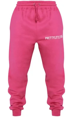 PRETTYLITTLETHING Hot Pink High Waist Cuffed Sweatpant
