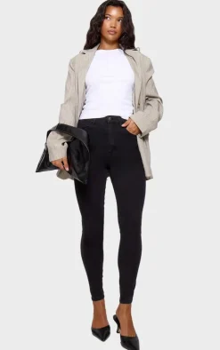 PRETTYLITTLETHING L30 Washed Black 5 Pocket Skinny Jeans