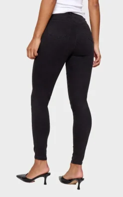 PRETTYLITTLETHING L30 Washed Black 5 Pocket Skinny Jeans