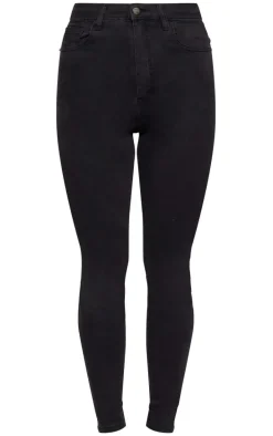 PRETTYLITTLETHING L30 Washed Black 5 Pocket Skinny Jeans