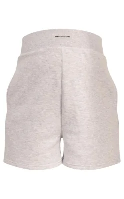 PRETTYLITTLETHING Maternity Ash Grey Sweat Shorts