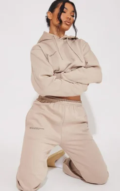 PRETTYLITTLETHING Mocha Established 2012 Sweatpants