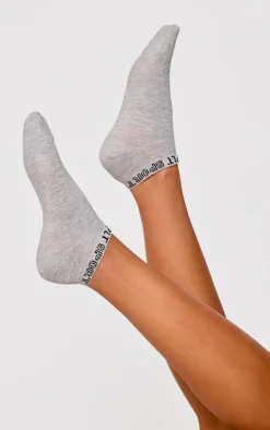 PRETTYLITTLETHING Monochrome 3 Pack Sports Ankle Socks