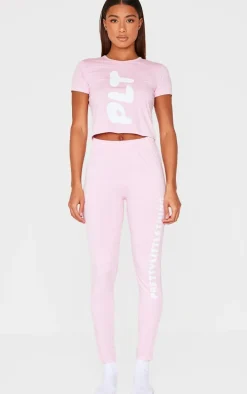 PRETTYLITTLETHING Pink Legging Pajama Set