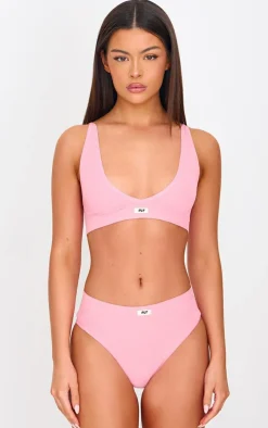 PRETTYLITTLETHING Pink Ribbed Seamless Panties