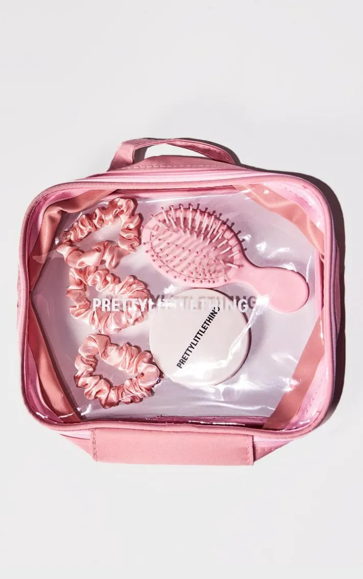 PRETTYLITTLETHING Pink Wash Bag Gifting Set