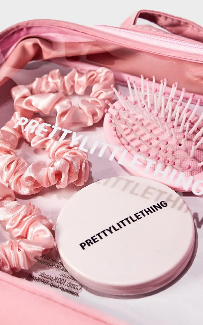PRETTYLITTLETHING Pink Wash Bag Gifting Set