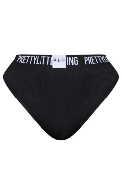 PRETTYLITTLETHING Plus Black Tape Panties