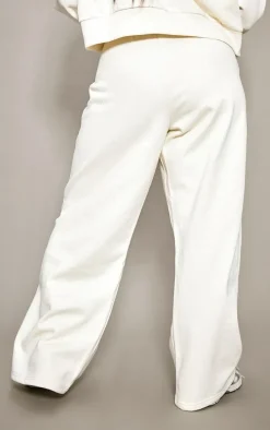 PRETTYLITTLETHING Plus Sand Printed Premium Wide Leg Sweatpants