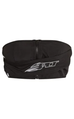 PRETTYLITTLETHING Premium Black Motocross Zip Bandeau