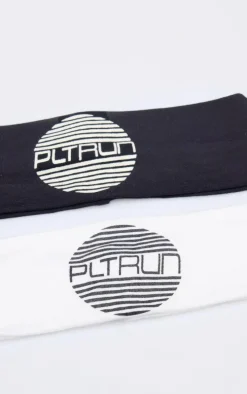 PRETTYLITTLETHING RUN Black Jersey Wide Headband