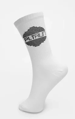 PRETTYLITTLETHING RUN White Multi 3 Pack Socks