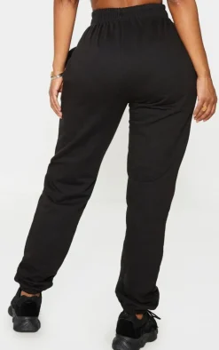 PRETTYLITTLETHING Shape Black Graphic Print Sweatpants