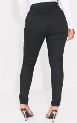 PRETTYLITTLETHING Shape Black High Waisted Super Stretch Denim Jeans